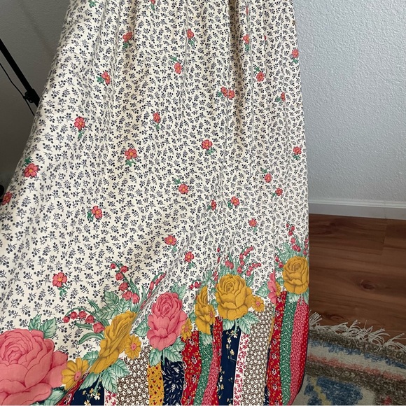 Vintage Just Choon California Prairie Mixed Print Floral Boho Cottagecore Dress - Picture 5 of 16